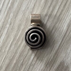 Sterling Silver Spiral Pendant